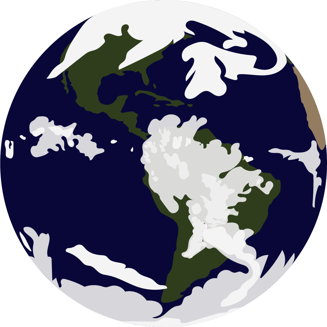 a graphic sketch of the planet earth